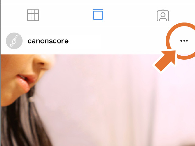 ご利用方法 Instagram 動画アドレスのコピー方法 電子楽譜カノン