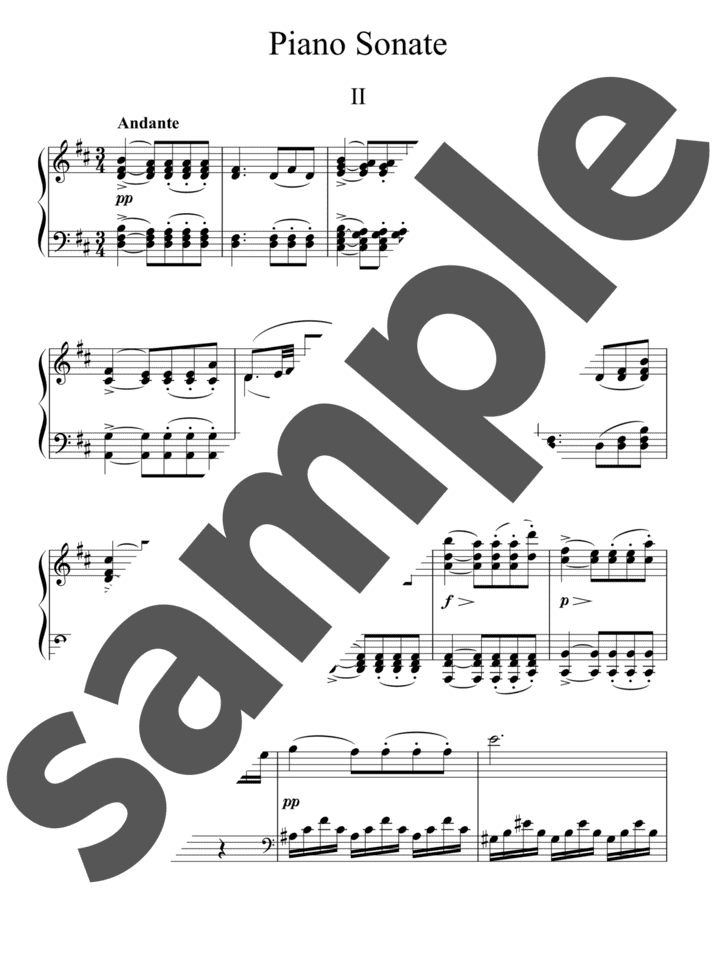 ピアノ・ソナタ 第13番 イ長調 第3楽章」のピアノ楽譜 / F.Schubert（ソロ / 上級） - 電子楽譜カノン