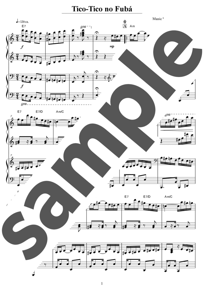 6つの小品より 第4番 間奏曲 ヘ短調」のピアノ楽譜 / J.Brahms（ソロ 