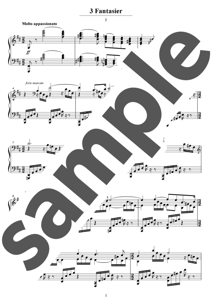 3つの幻想曲より第1番（ソロ / 上級）