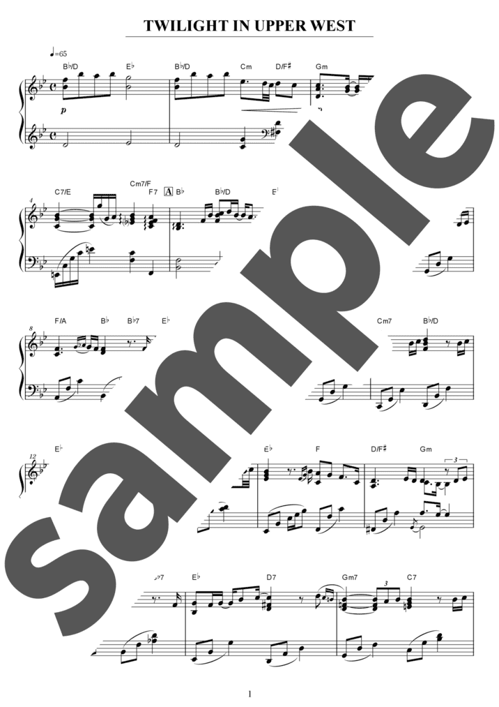Twilight In Upper West（ソロ / 中上級）