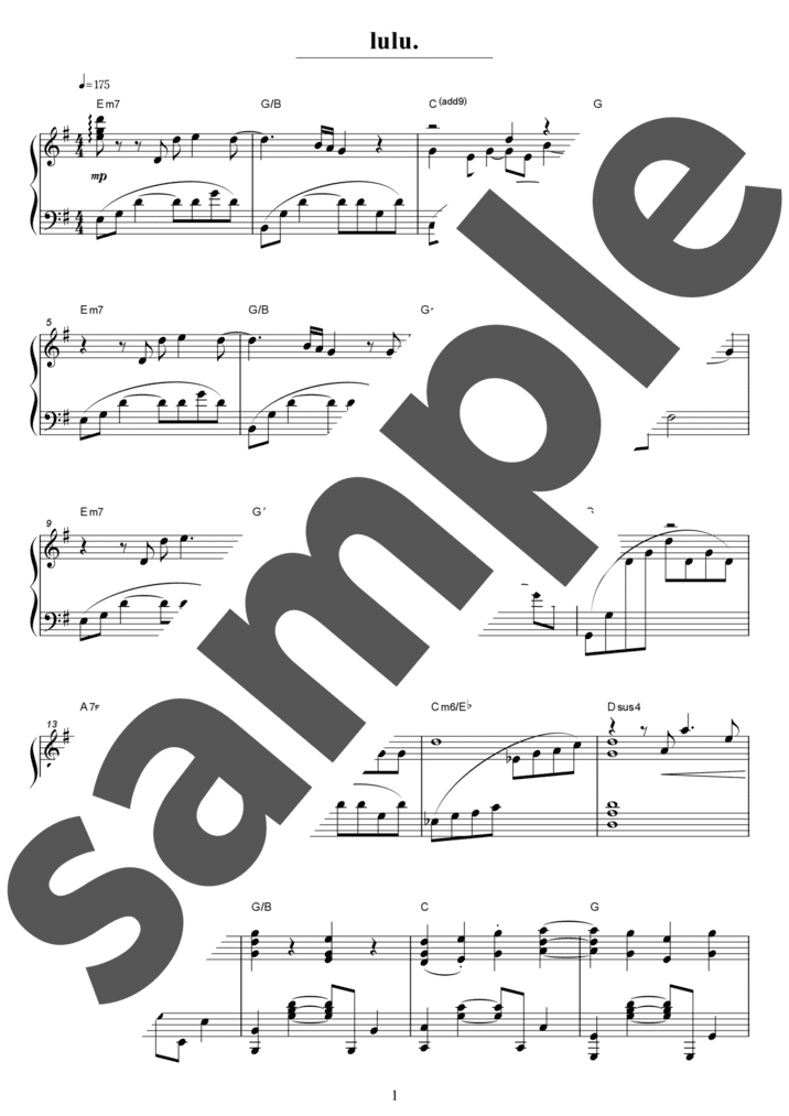 lulu.（ソロ / 上級）