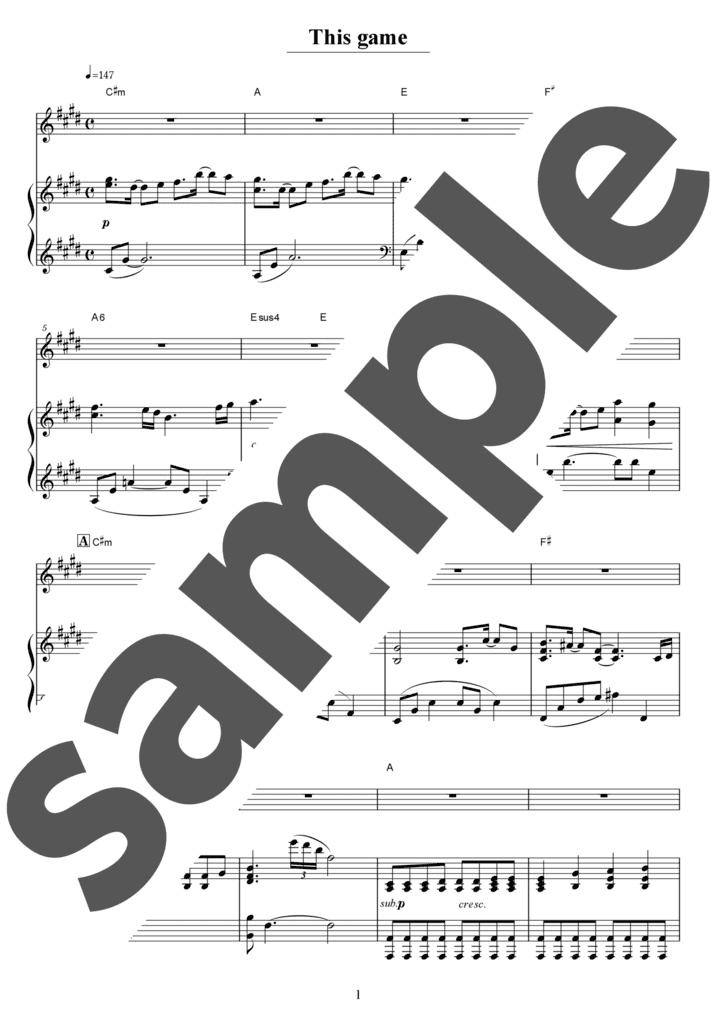 This game（弾き語り / 中上級）