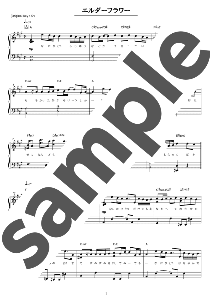 エルダーフラワー（ソロ / 初級）